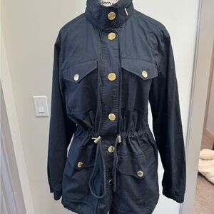 Michael Kors Hooded Cinch-Waist Anorak Jacket